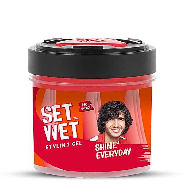 Buy Set Wet Styling Hair Gel for Men Shine Everyday Online at Best