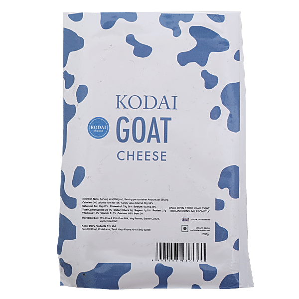 Buy Kodai Dairy Farms Cheese Goat 200 Gm Online at the Best Price of Rs