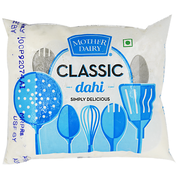 Buy Mother Dairy Curd 400 Gm Pouch Online at the Best Price of Rs 35