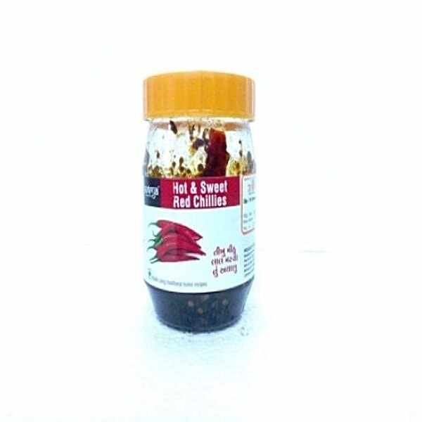 Buy Jain Biscuit Centre Pickle Hot&Sweet Red Chillies Online at Best
