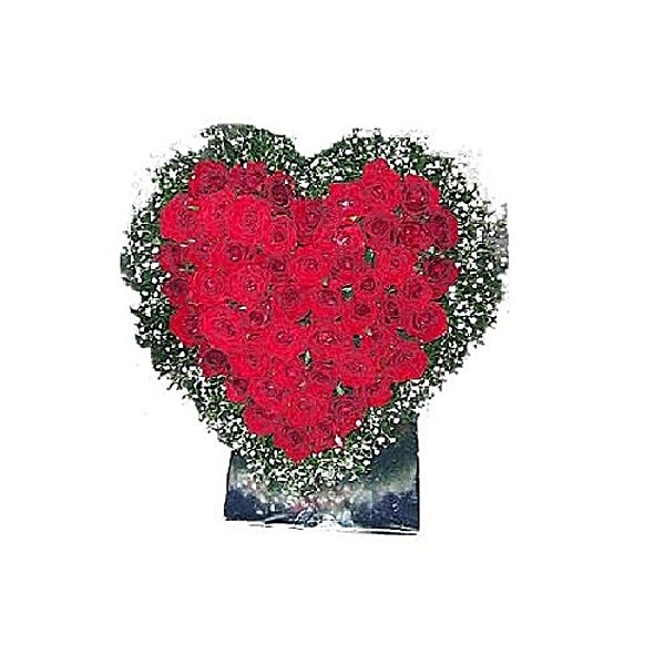 Buy Blooms And Bouquets Malad Flower Bouquet Red Heart 1 Pc Online at