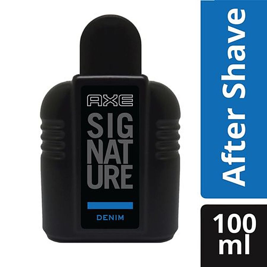 Wauw Onbekwaamheid Grootte Buy Axe Signature After Shave Lotion Denim 100 Ml Bottle Online At Best  Price - bigbasket