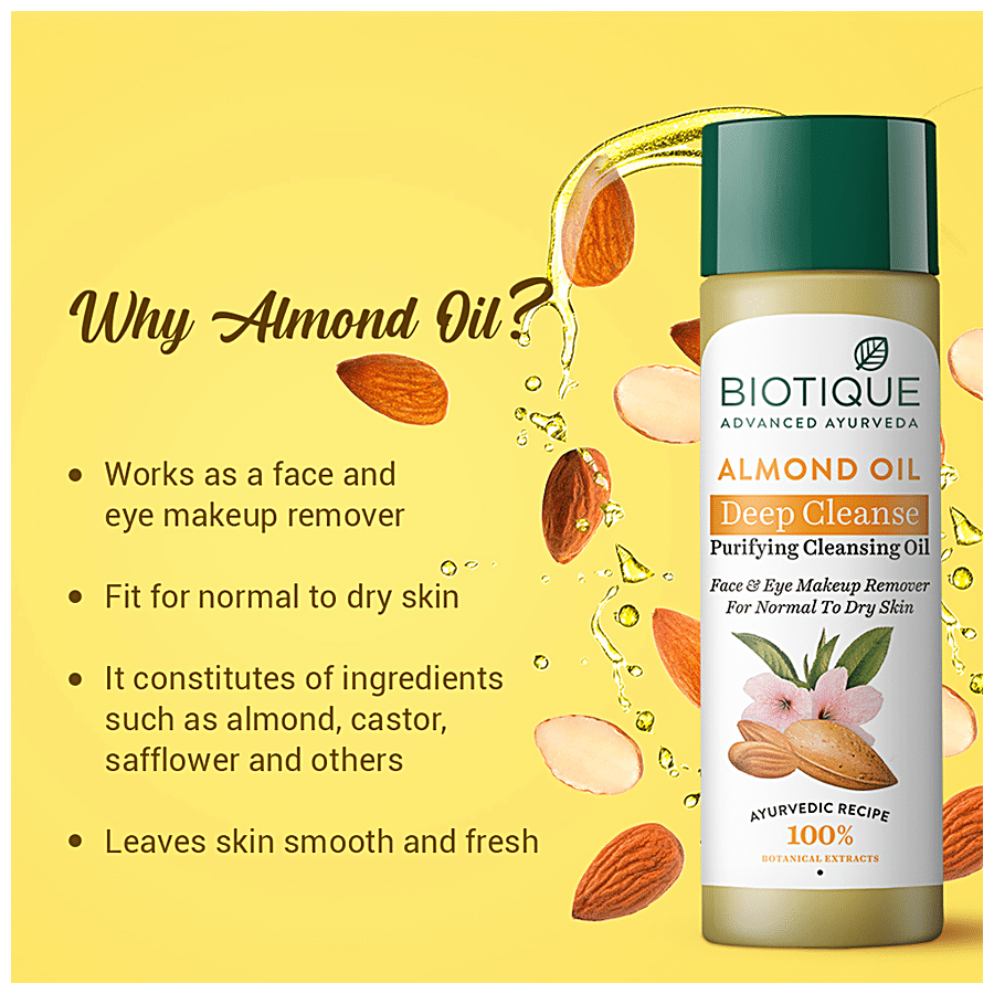Buy Almond Oil Soothing Face Eye Make Up Cleanser For All Skin 120 Ml Online at the Best Price of Rs