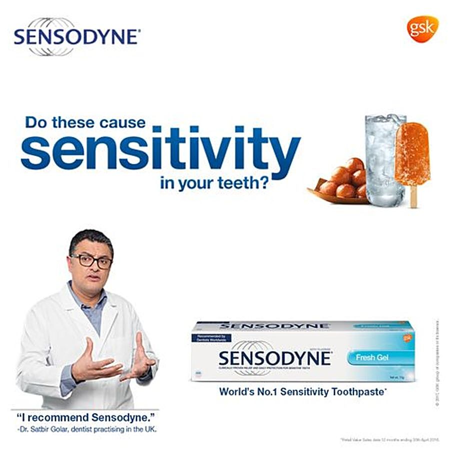 Buy Sensodyne Toothpaste Fresh Mint For Sensitive Teeth 40 Gm Online at the Best  Price of Rs null - bigbasket