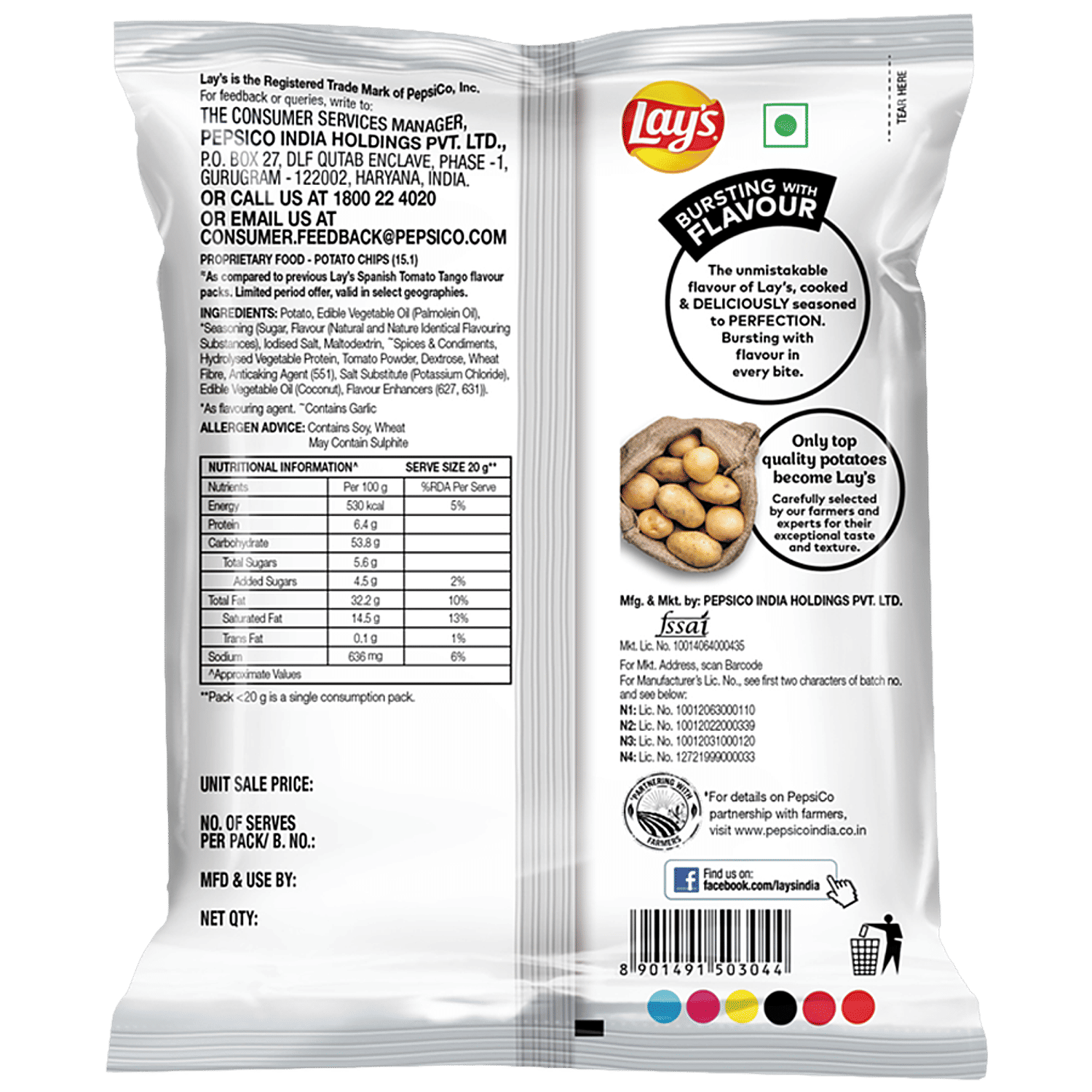 Nutrition Label For Lays Potato Chips Home Alqu