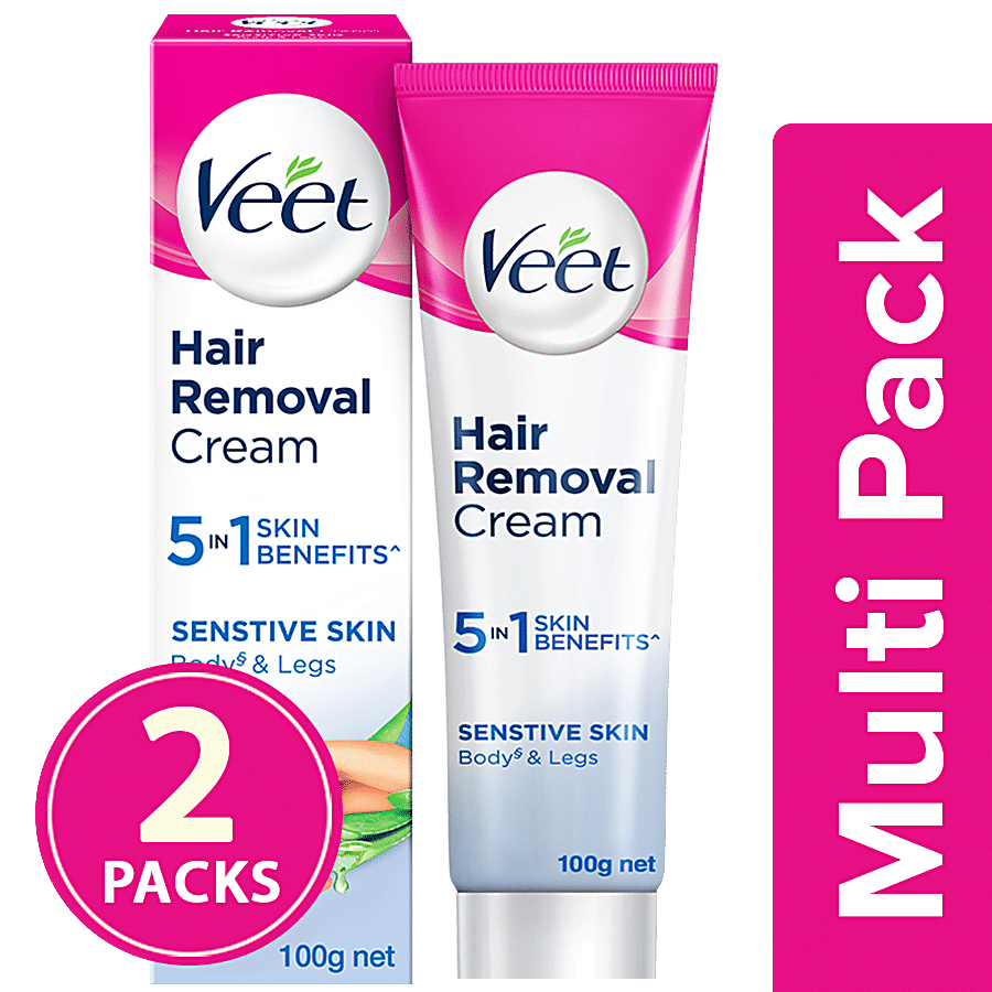 Buy Veet Hair Removal Cream - Normal Skin 2x100 gm (Multi Pack) Online at  Best Price. of Rs 560 - bigbasket