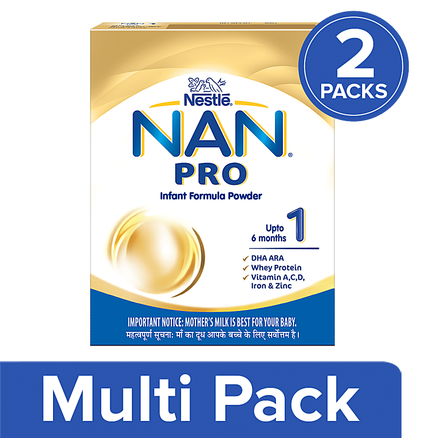 Buy Nestle Nan Pro - Stage 1 2x400 gm (Multipack) Online at Best Price. of  Rs 1610 - bigbasket