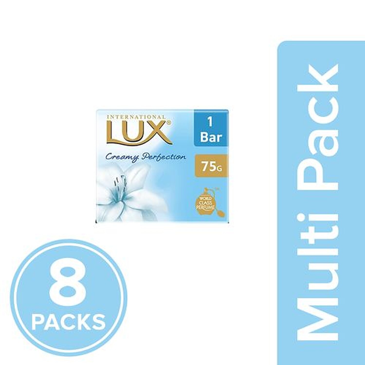 Lux Lux International Creamy White Soap Bar 8x75 G Multipack Buy Online In Guernsey At Guernsey Desertcart Com Productid