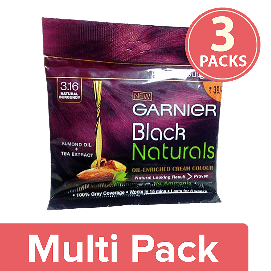 Buy Garnier Black Naturals Hair Colour Shade  Natural Burgundy Online  at Best Price of Rs 600 - bigbasket