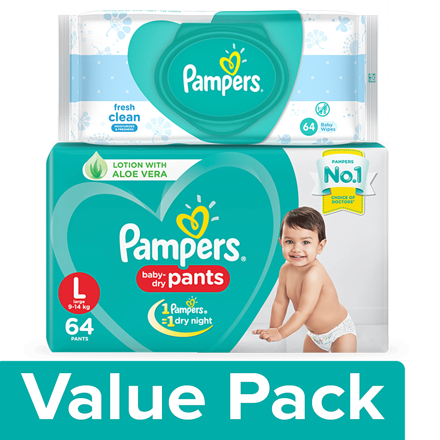 pampers 64 large