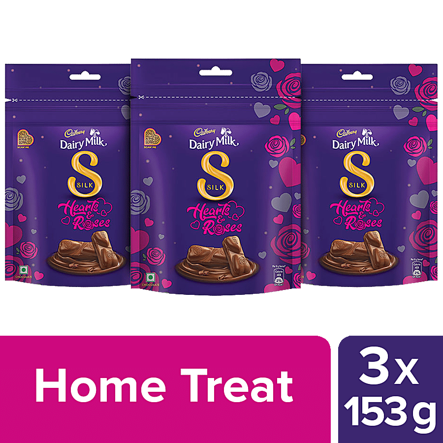 Cadbury Dairy Milk Silk Valentines Chocolate Bar Gift Pack, 60 g