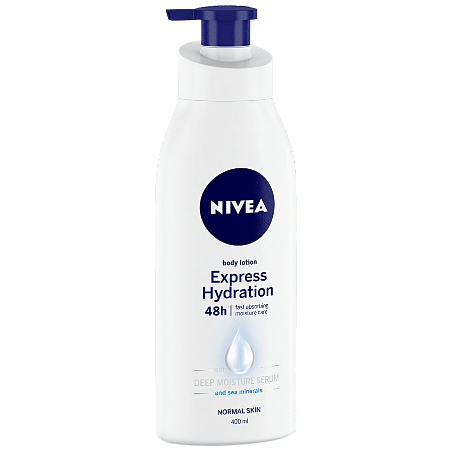Oxide Van contant geld Buy Nivea Body Lotion Express Hydration Normal Skin 400 Ml Online At Best  Price - bigbasket