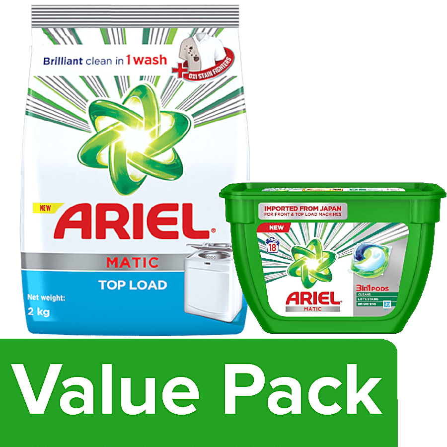 Ariel Pods 3 En 1 Regular 45+16 Washes Clear
