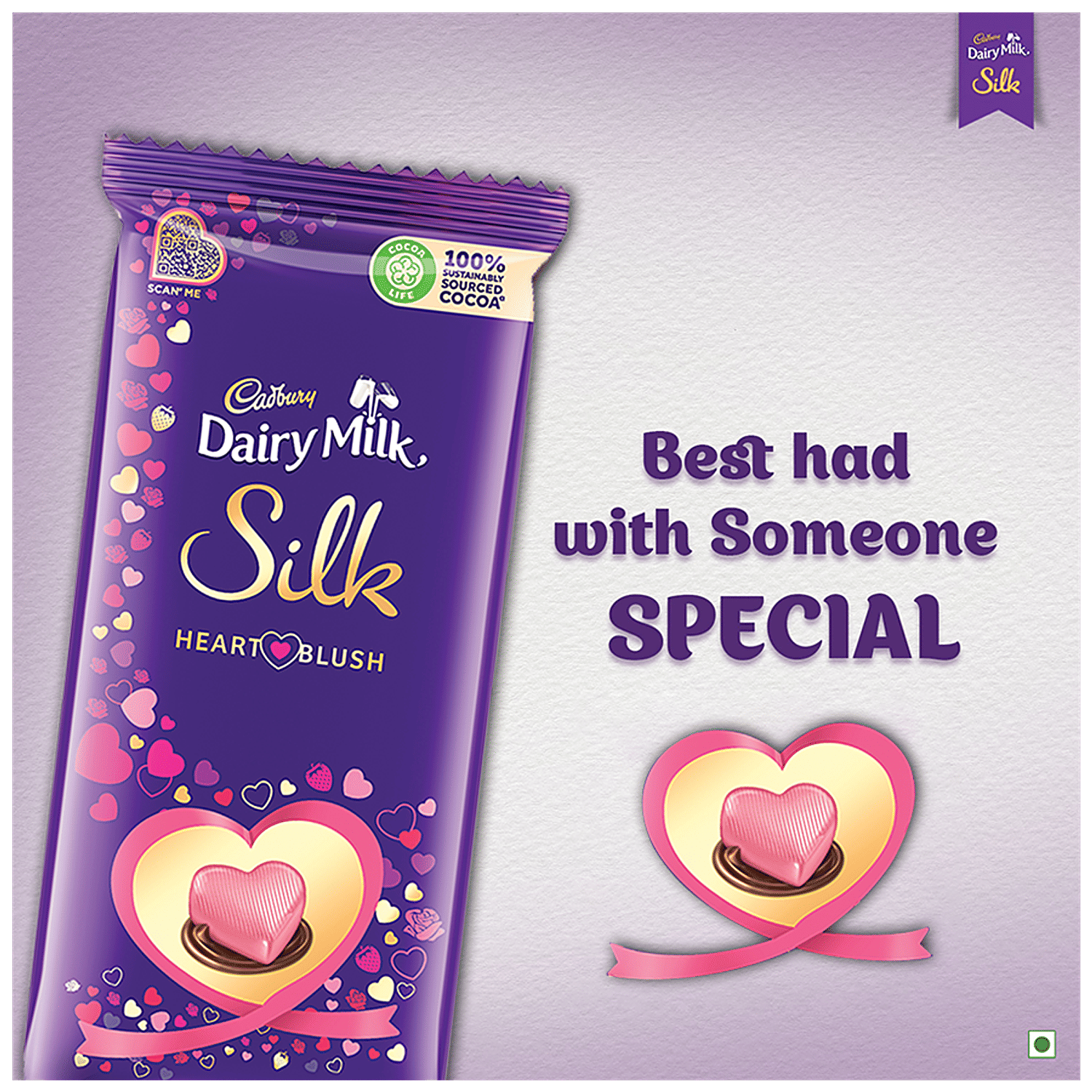 Buy Cadbury Dairy Milk Silk Silk - Valentine Heart Blush Chocolate ...