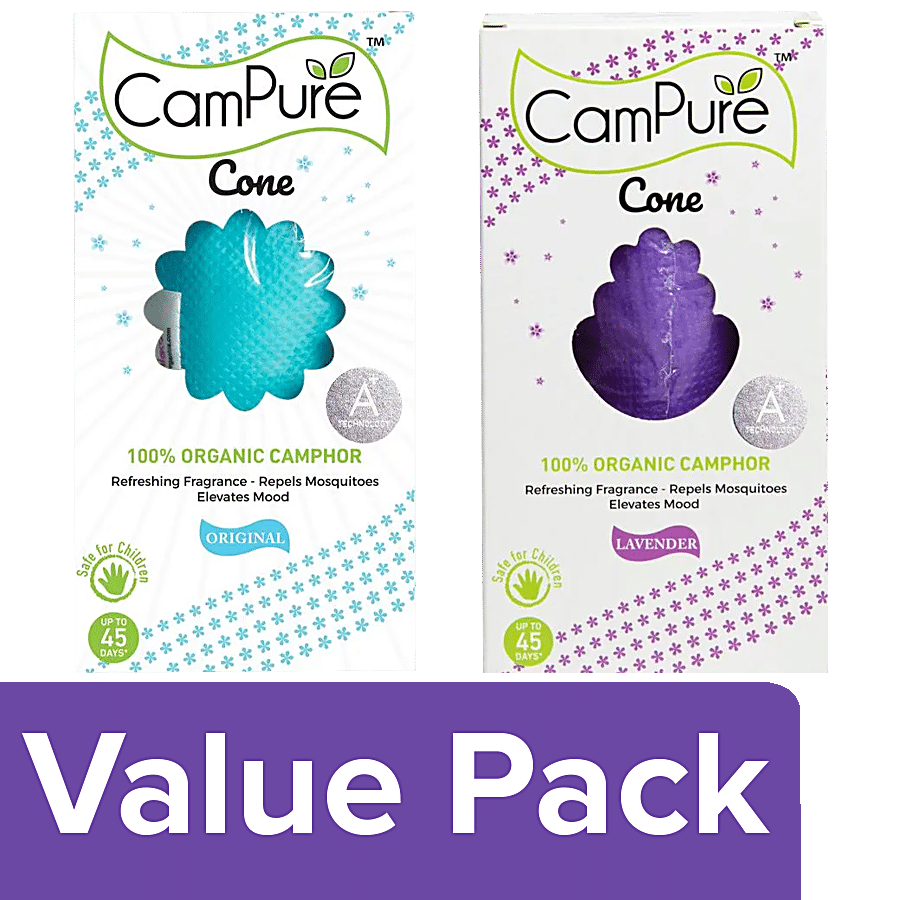 Buy CamPure Original Camphor Cone Air Freshener 60 g Online at