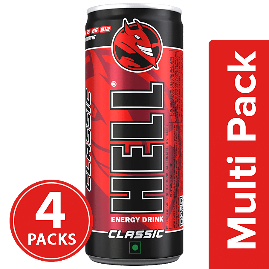 Buy HELL ENERGY Drink - Classic, Caffeinated Beverage Online at