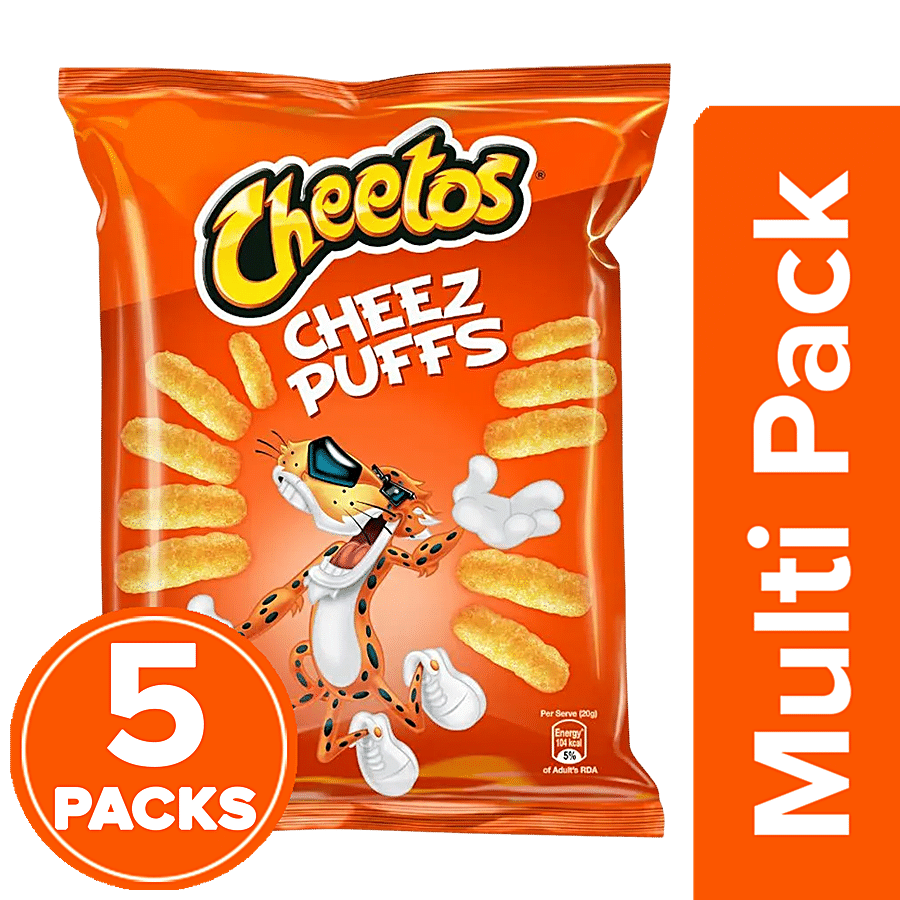 Cheetos Puffs Cheese Snacks Bag Edible Cake Topper Image