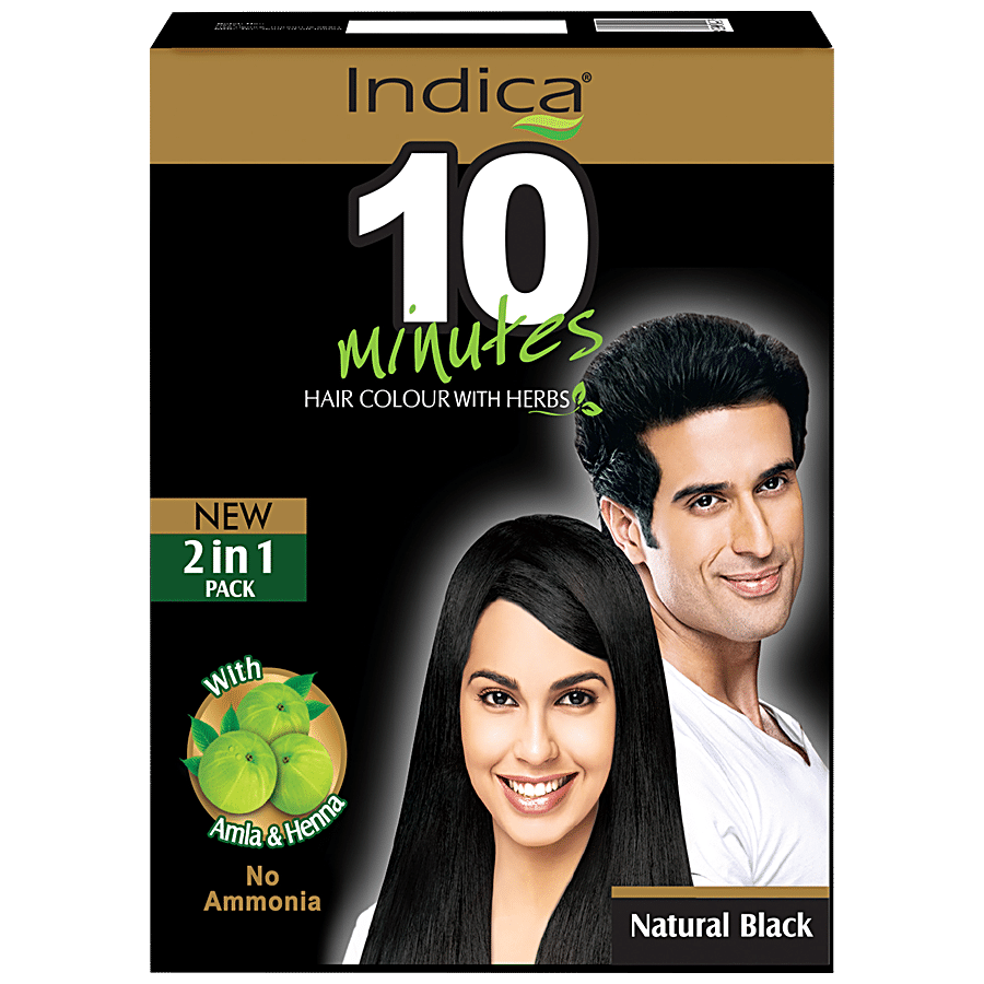 Buy Indica Hair Colour - 2 In 1 Pack With Amla & Henna 5 gm Pouch Online at  Best Price. of Rs 19 - bigbasket