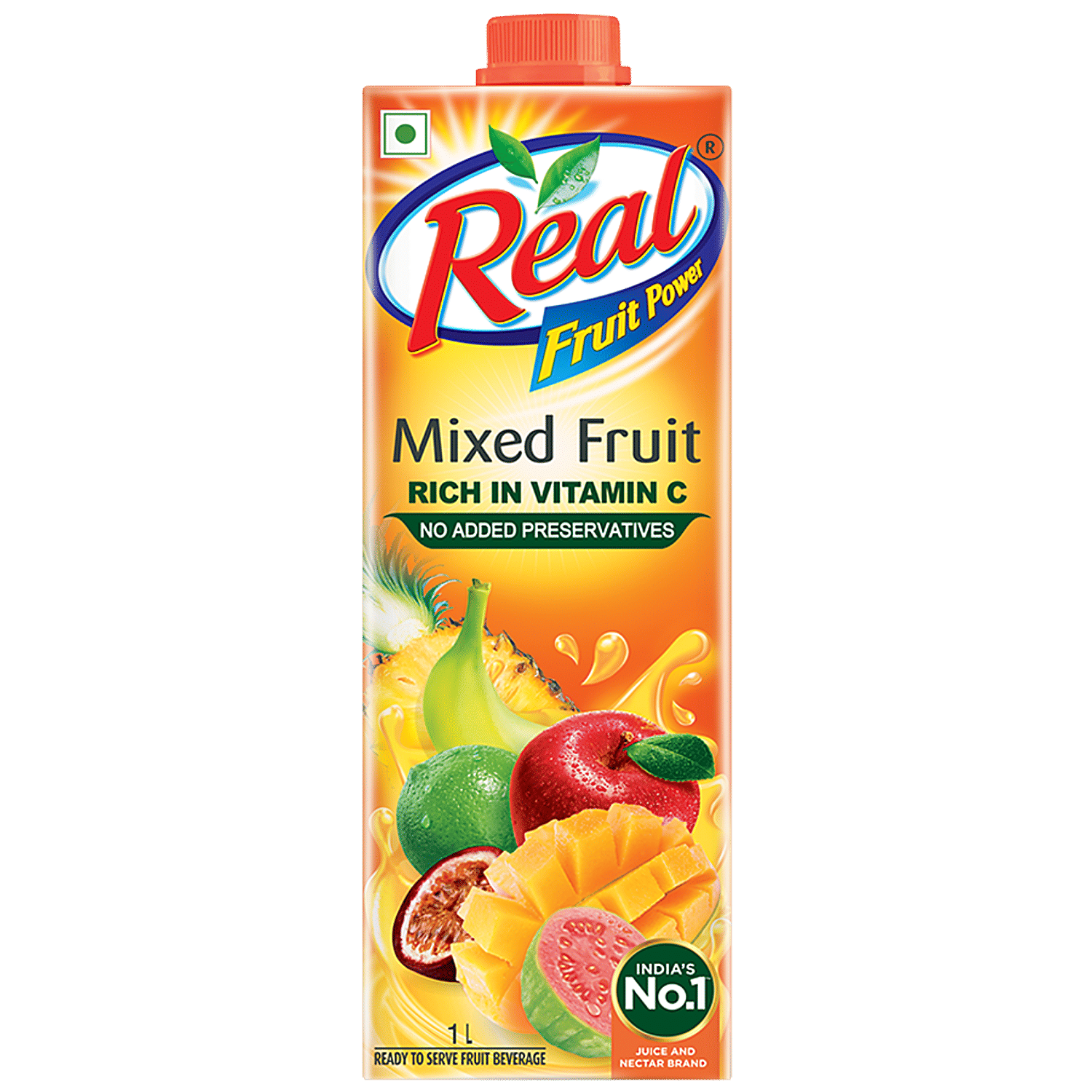 Real Fruit Power Mixed Fruit Juice 1L No Added Preservatives