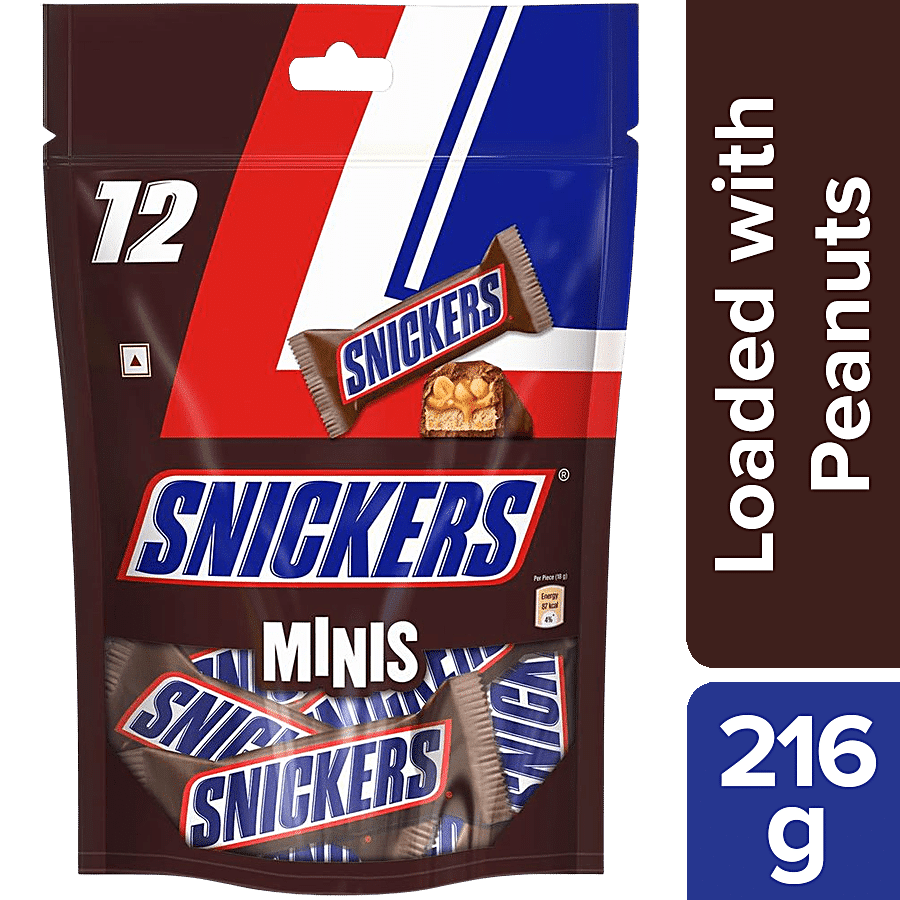 SNICKERS Minis Ice Cream Bars 12-Count Box, Sandwiches & Bars