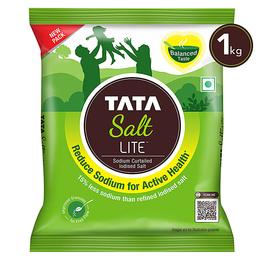 Buy Tata Salt Lite 1 Kg Pouch Online At Best Price of Rs 43