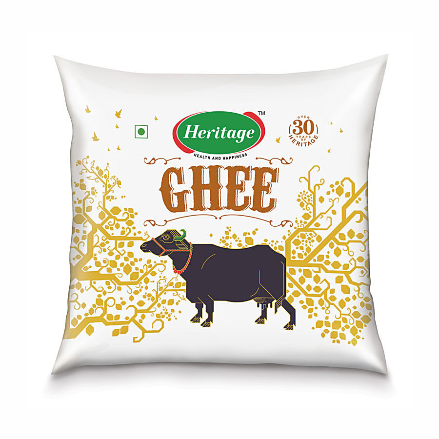 Buy Heritage Buffalo Ghee Special Grade With Milk Fat 1000 Ml Pouch Online  at the Best Price of Rs 730 - bigbasket