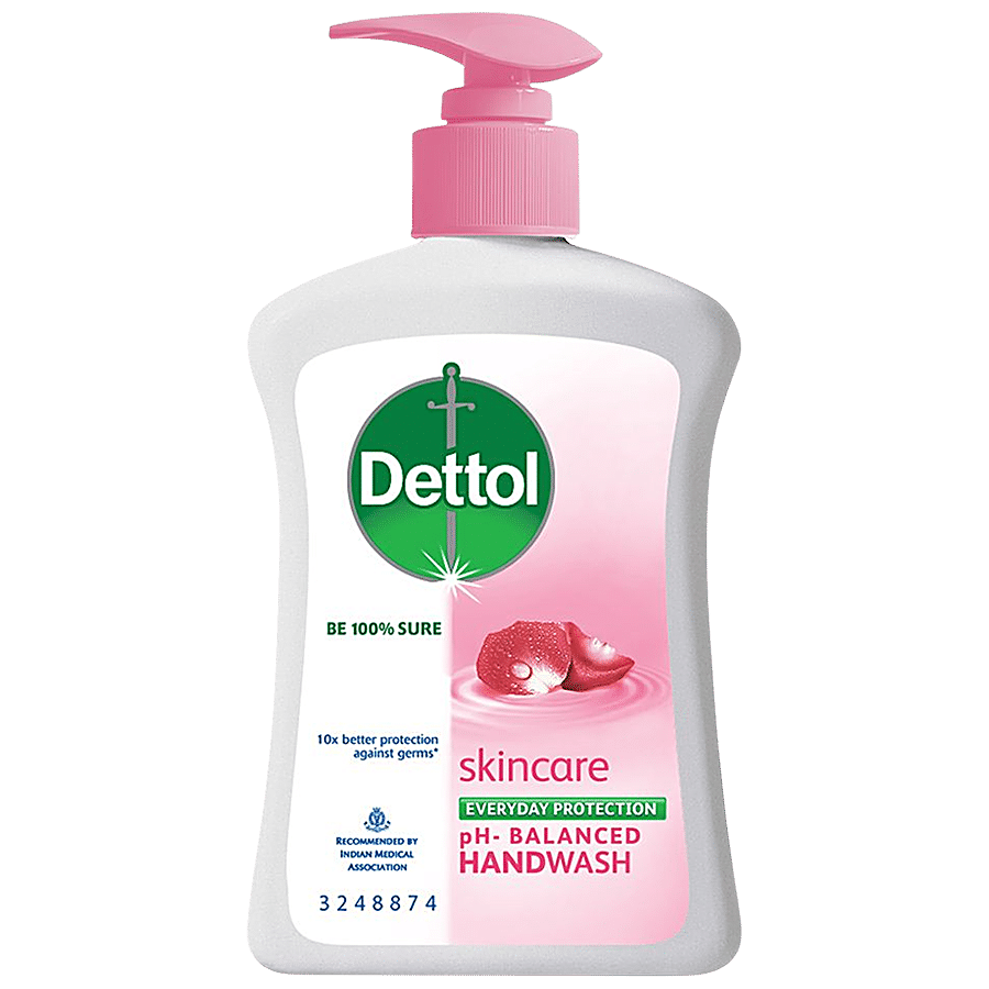 Buy Dettol Ph-Balanced Liquid Handwash Pump, Skincare 200 ml Online at Best  Price. of Rs 75.05 - bigbasket