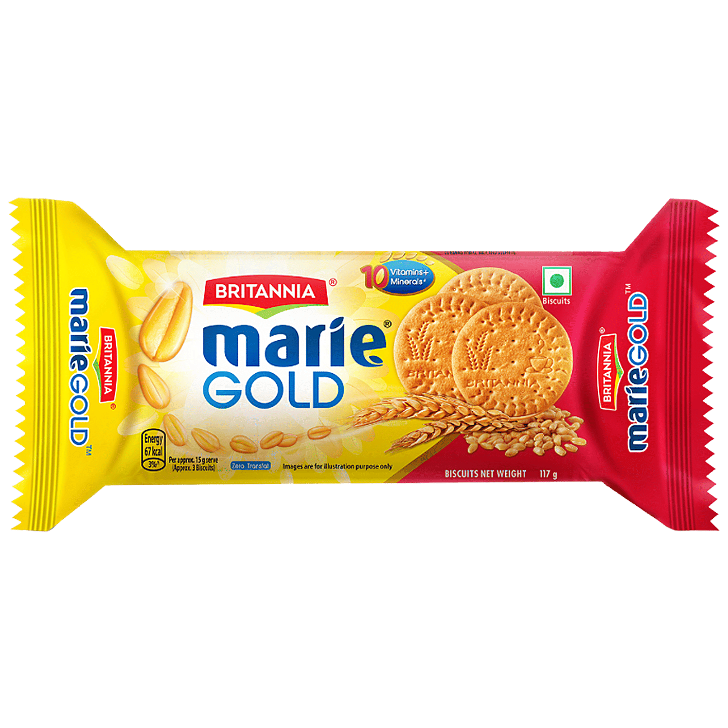 Britannia Marie Gold Biscuit Crunchy, Light, Zero Trans Fat, Ready To