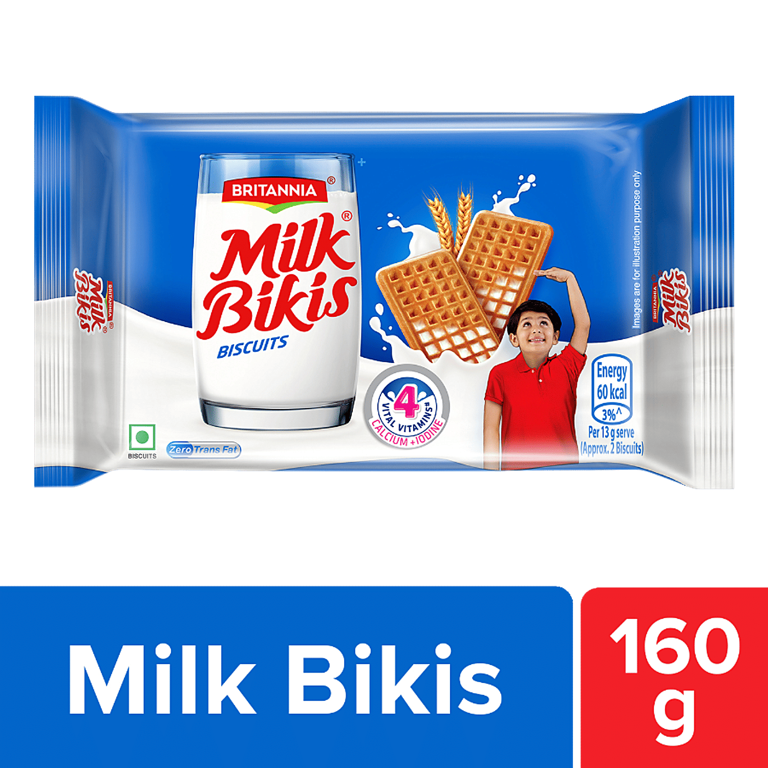 BRITANNIA Milk Bikis Biscuits (540g) Cream Sandwiched Crispy Cookies