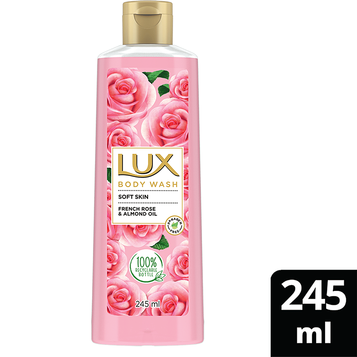 Lux Body Wash With French Rose Almond Oil, Soft Touch, 235 Ml atelier