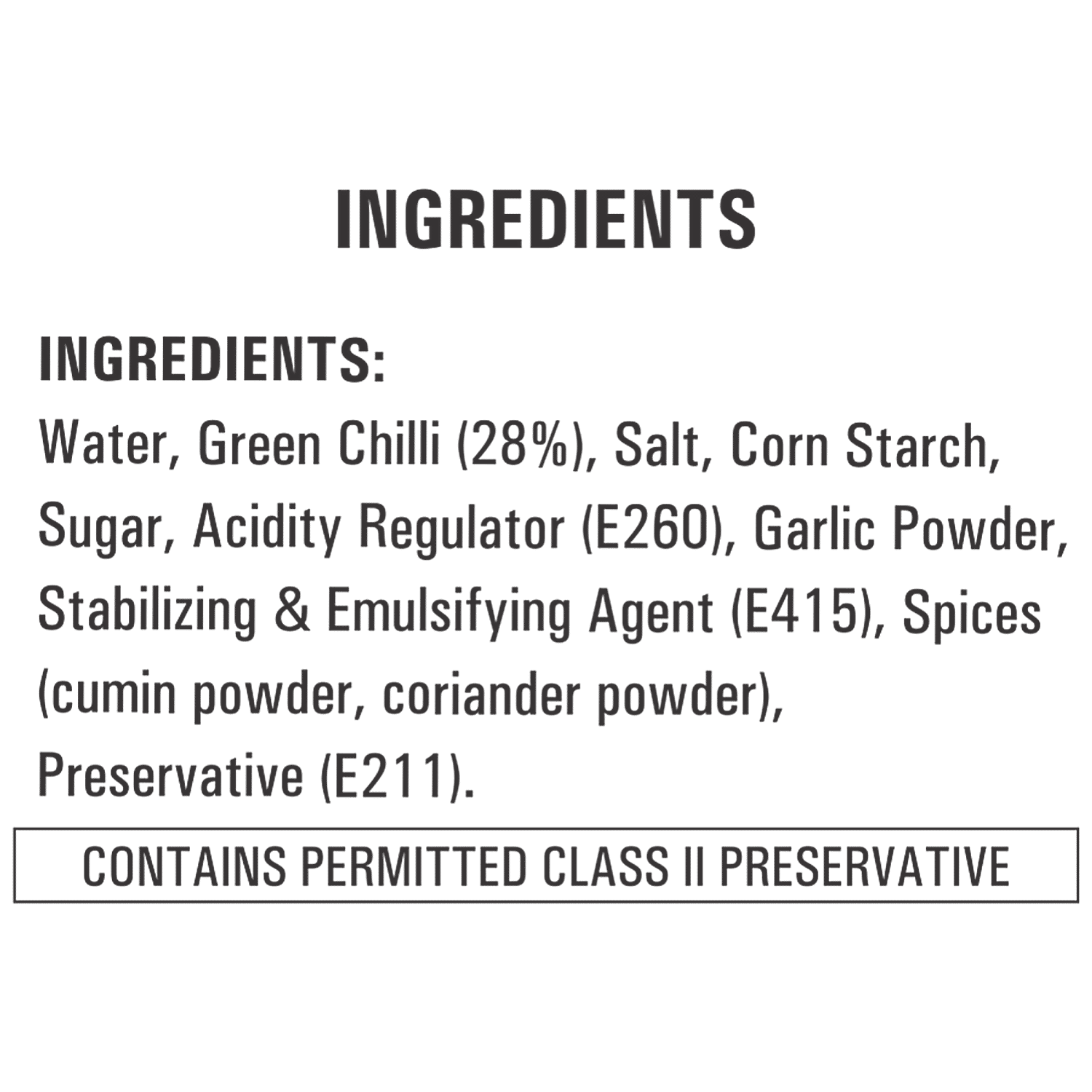 CHINGS GREEN CHILLI SAUCE