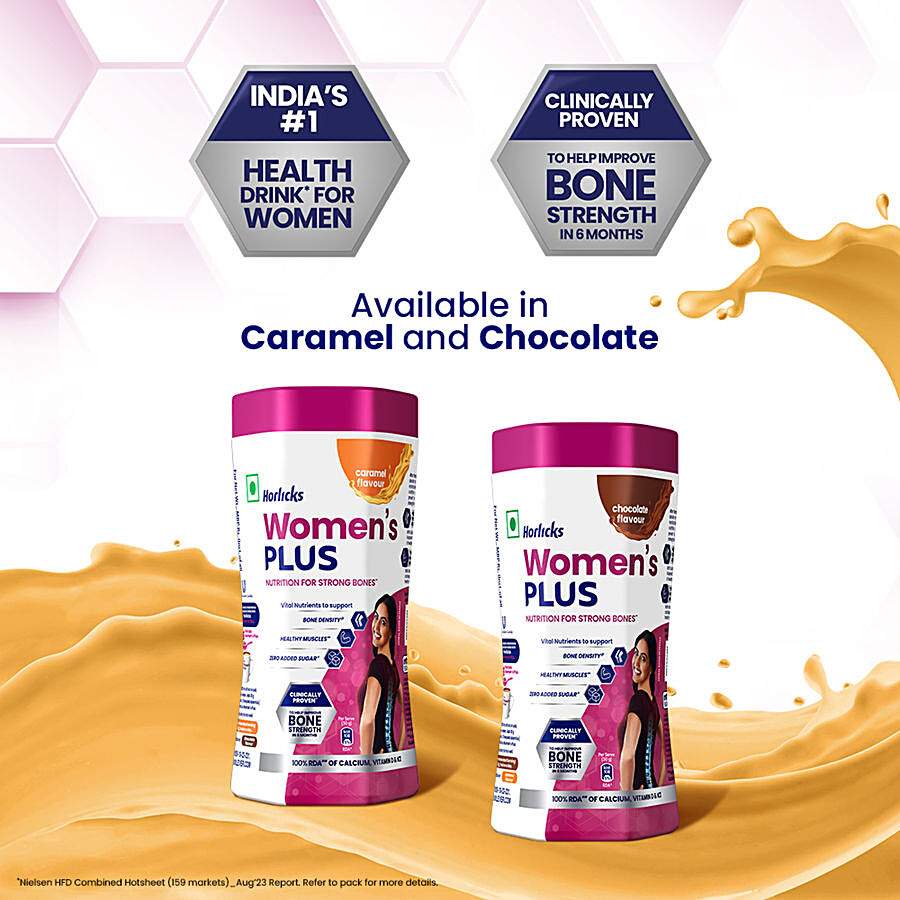 Buy Horlicks Womens Health Nutrition Drink Caramel Flavour 400 Gm Jar  Online At Best Price of Rs 330.15 - bigbasket