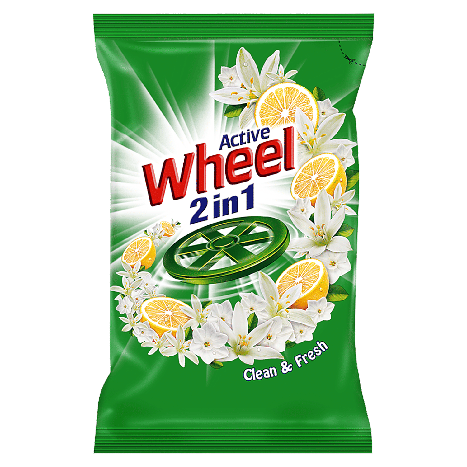 Buy Wheel Detergent Powder Green Lemon 