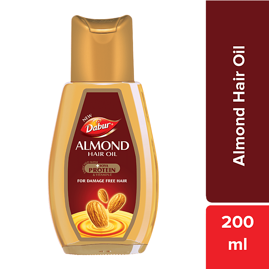 Buy Dabur Almond Hair Oil Damage Free Hair 200 Ml 200 Ml 50 Ml Free Online  At Best Price of Rs 138 - bigbasket