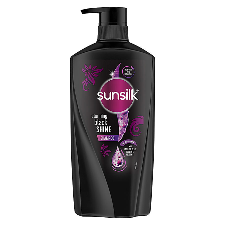 Buy Sunsilk Shampoo - Stunning Black Shine 650 ml Bottle Online at Best  Price. of Rs 645 - bigbasket