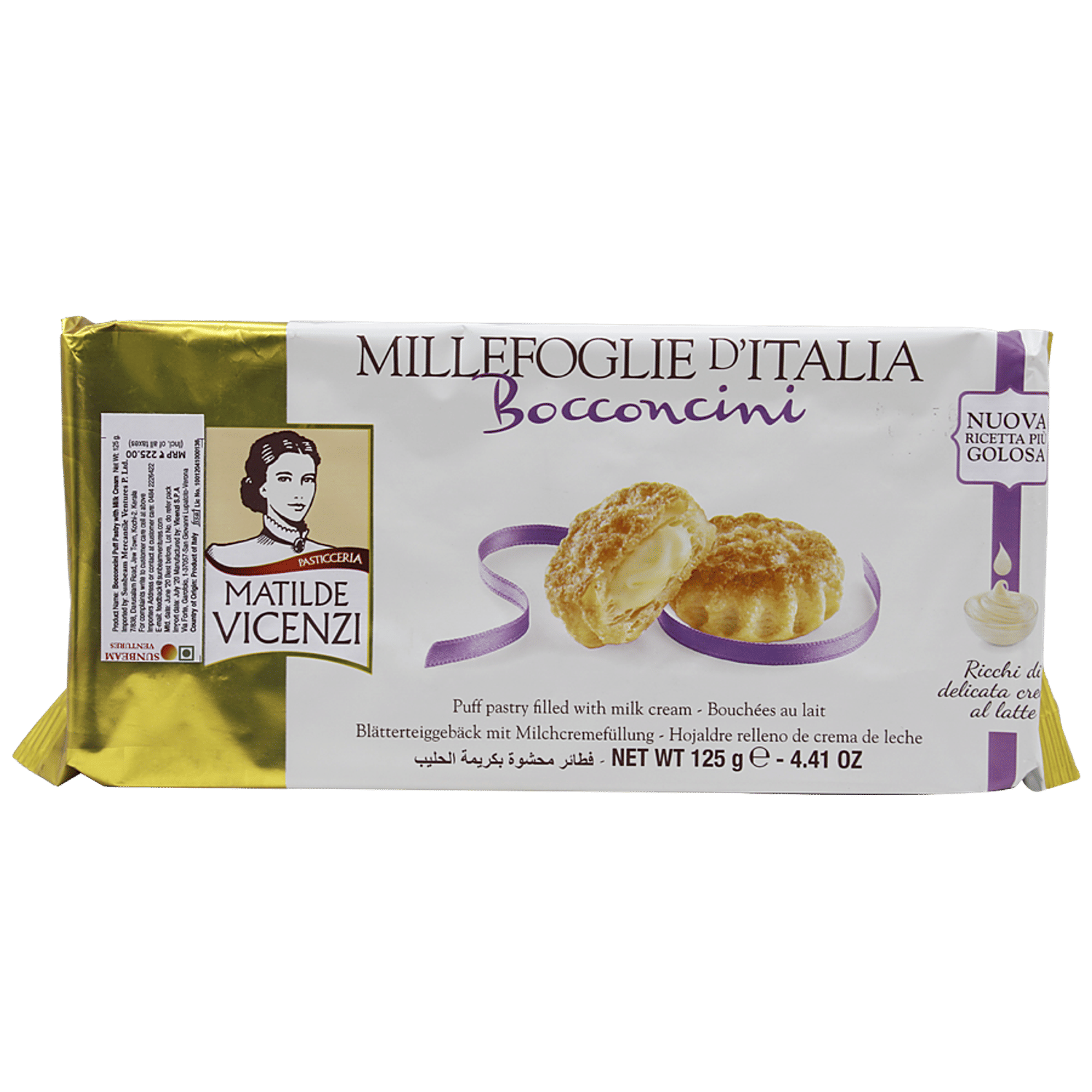 Buy Matilde Vicenzi Puff Pastry Filled With Milk Cream Online At Best Price Bigbasket Best Brands Of Frozen Puff Pastry 2022 Review