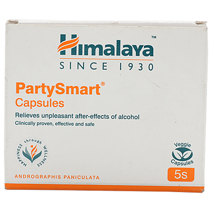 Buy Himalaya Partysmart - Capsules 5 pcs Carton Online at Best