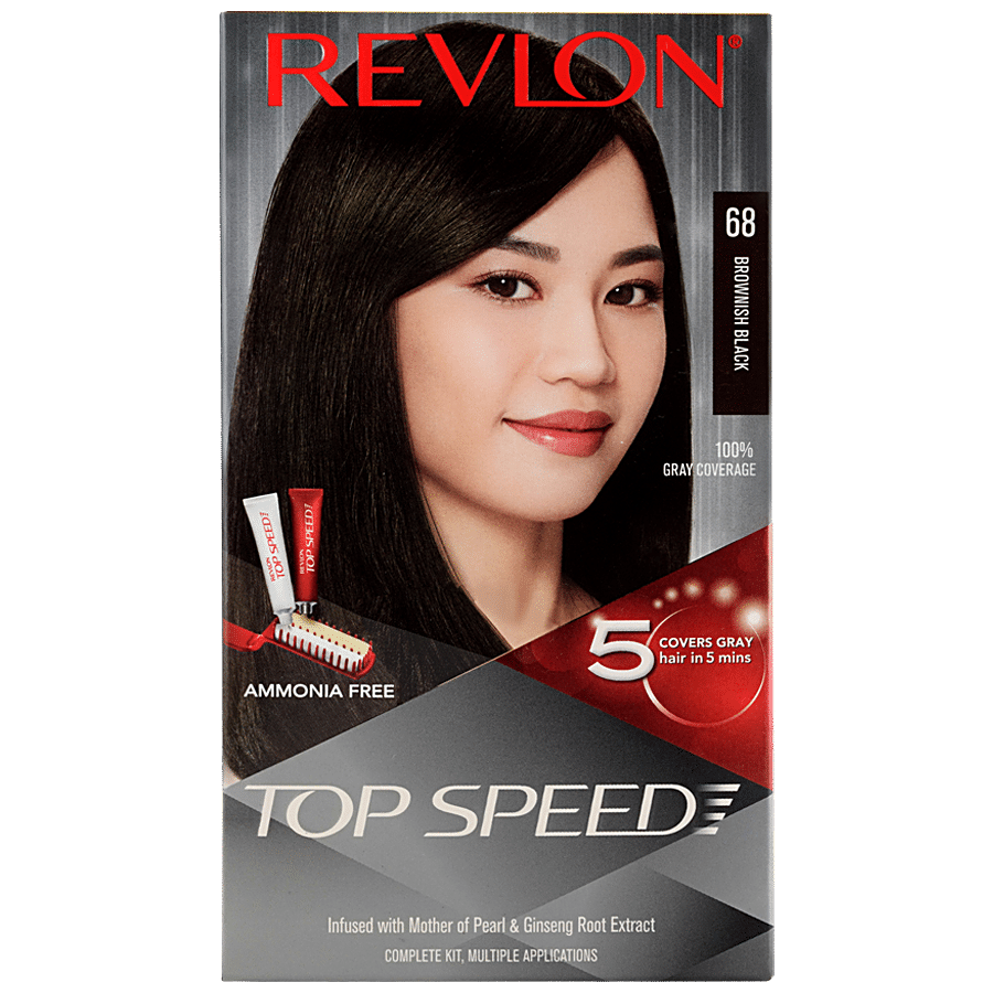 Buy Revlon Revlon Top Speed Hair Color Dark Brown 65 Ammonia Free 1 Pc  Carton Online at the Best Price of Rs  - bigbasket