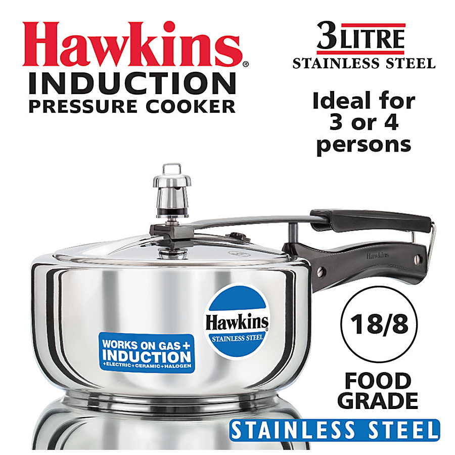 Hawkins B60 Pressure Cooker 3 L Silver 