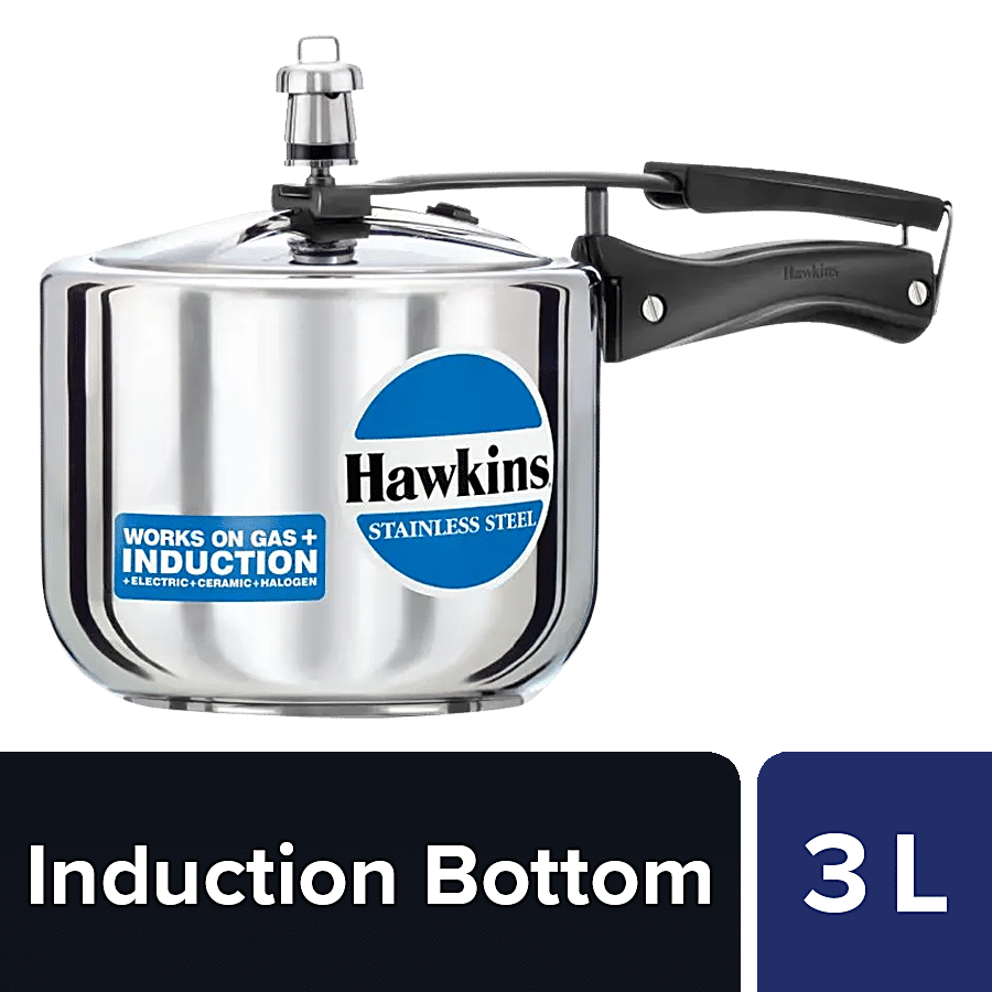Hawkins Pressure Cooker 1.5 Liter Stainless Steel Silver Best Gift for  All