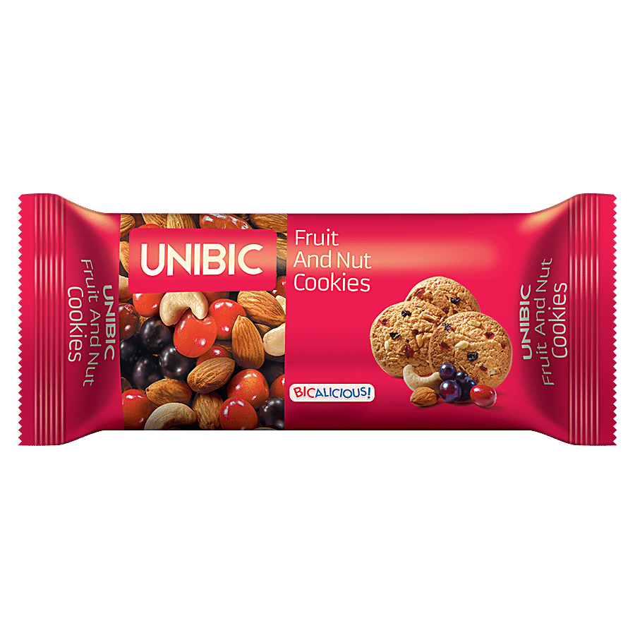 Unibic　at　Price　of　Rs　75　Gm　Buy　Online　Cookies　the　25　Fruit　Nut　Best　Pouch　bigbasket