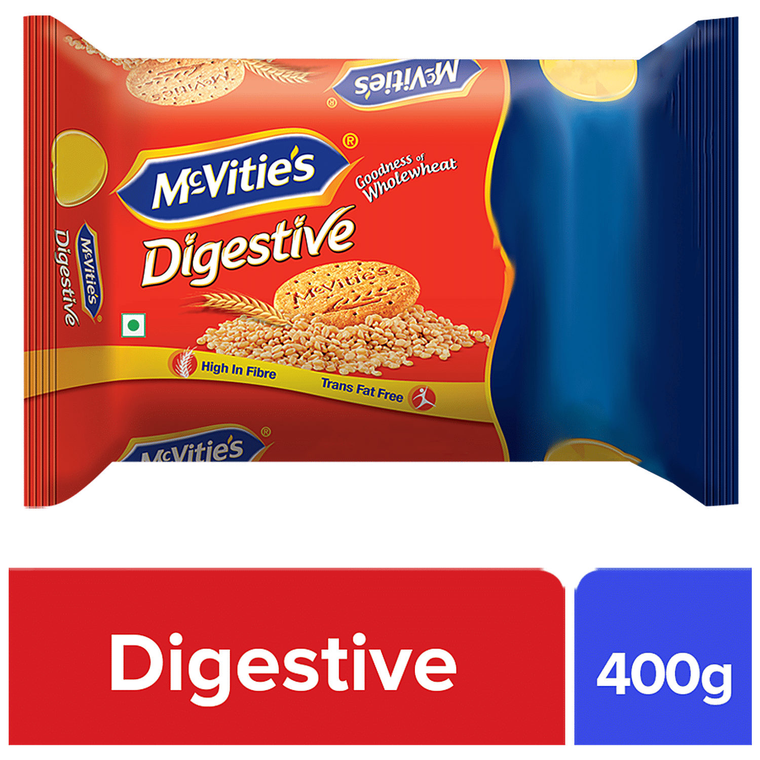 Mcvities Digestive High Fibre Biscuits With Goodness Of Wholewheat, 400