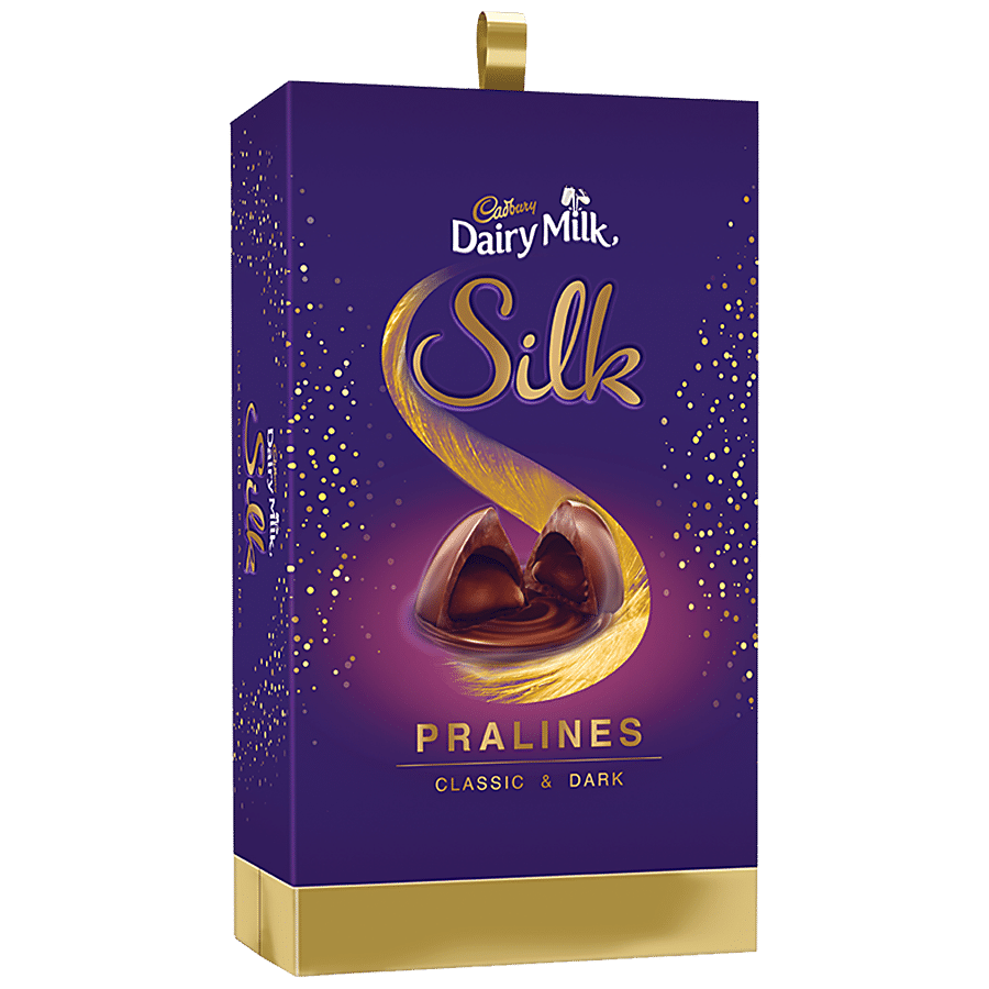 Buy Cadbury Dairy Milk Silk Chocolate Pralines Collection 240 Gm ...