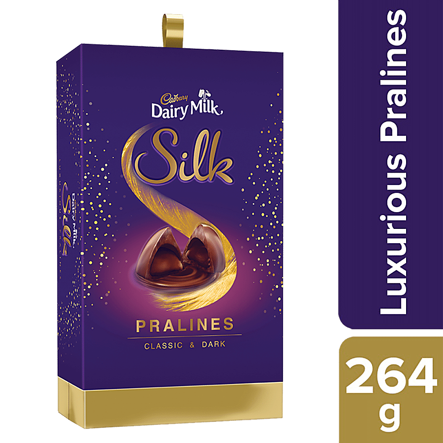 Buy Cadbury Dairy Milk Silk Chocolate Pralines Collection 240 Gm ...