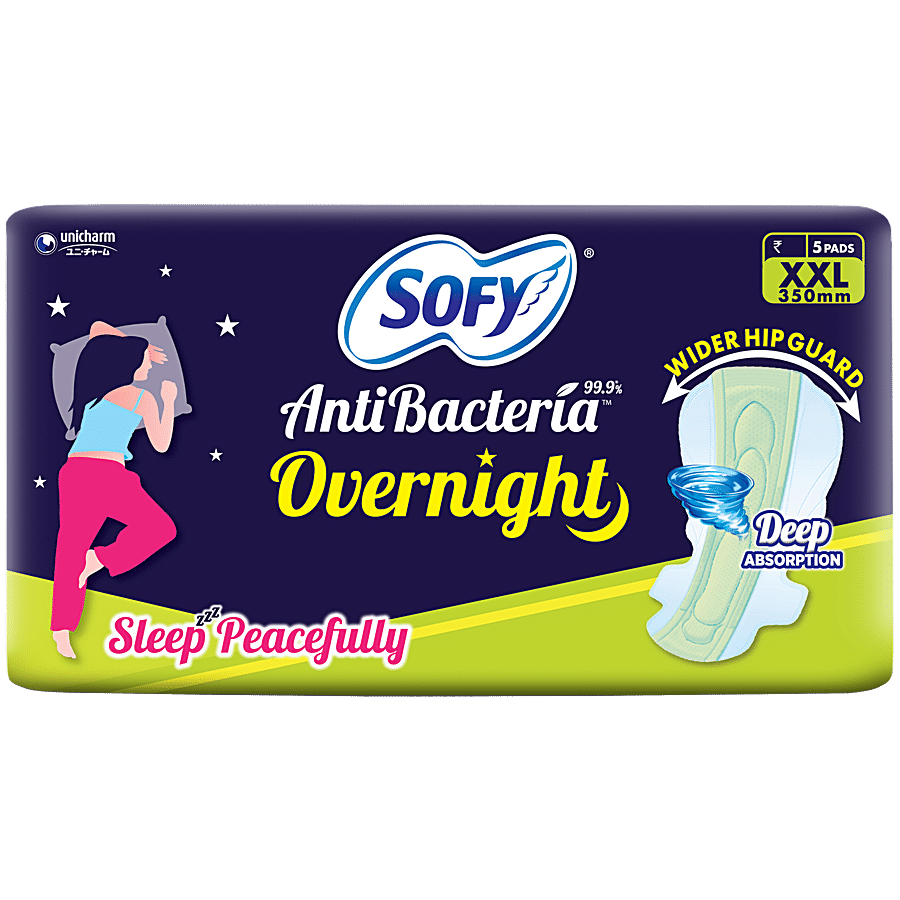 Buy Sofy Sanitary Pads Body Fit Overnight Xxl 5 Pcs Pouch Online At Best  Price of Rs 73.32 - bigbasket