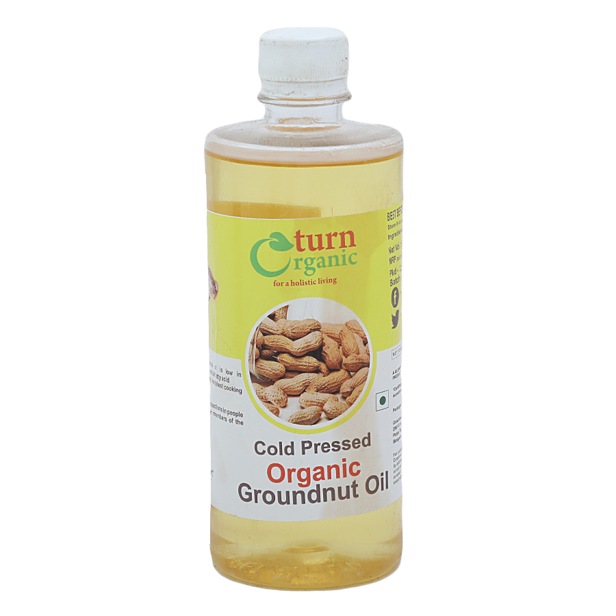 Buy Turn Organic Organic Cold Pressed Ground Nut Oil 500 Ml Bottle Online  At Best Price of Rs 225 - bigbasket