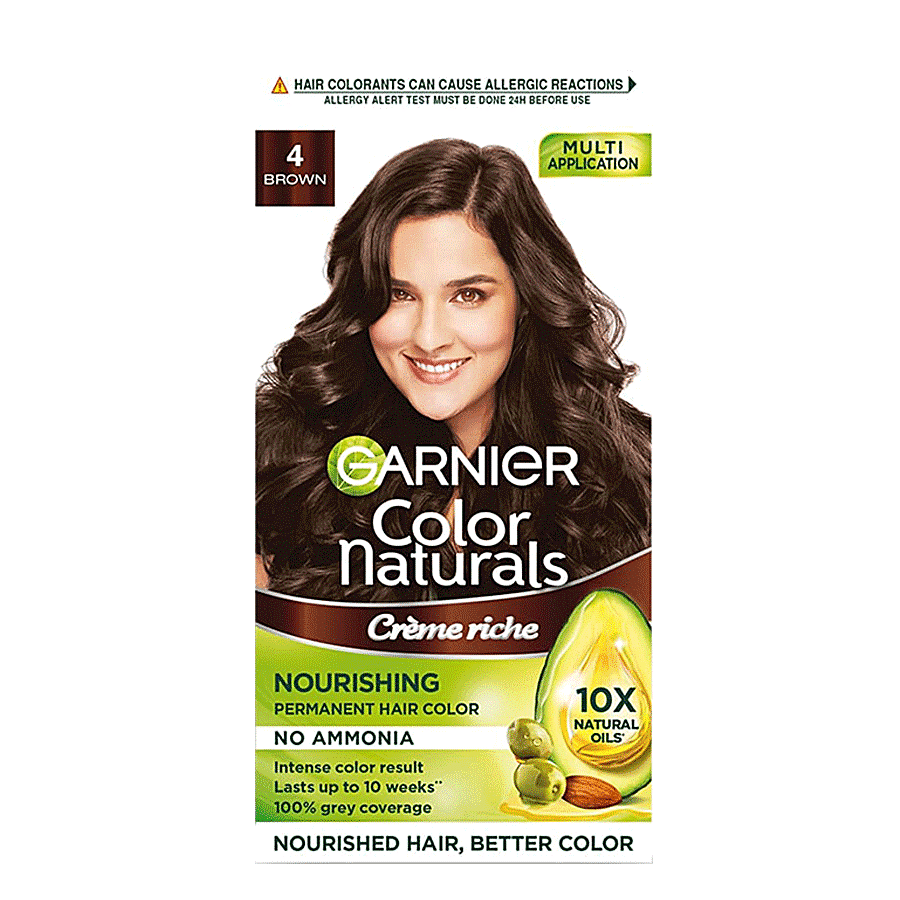 Buy Garnier Black Naturals Shade 4 Natural Brown 1 Pc Online at the Best  Price of Rs 200 - bigbasket