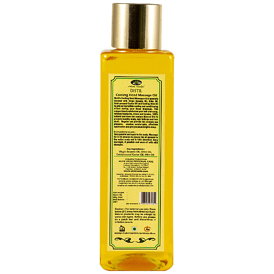 Buy Aloe Veda Massage Oil Cooling Head 100 Ml Online at the Best Price of  Rs 275 - bigbasket