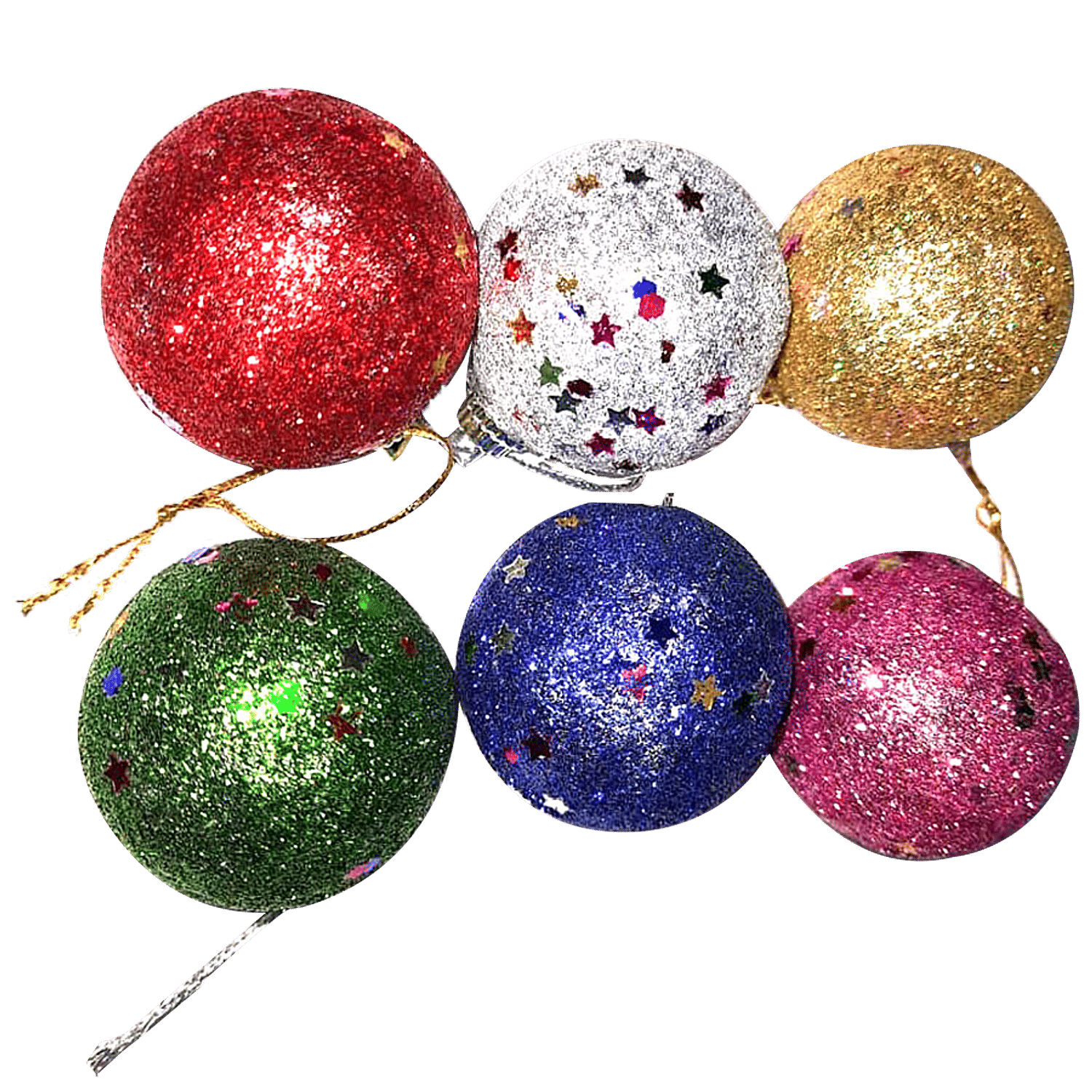 Christmas Pendant Party Gift Supplies multi-color 6pcs 【SALE／101%OFF】