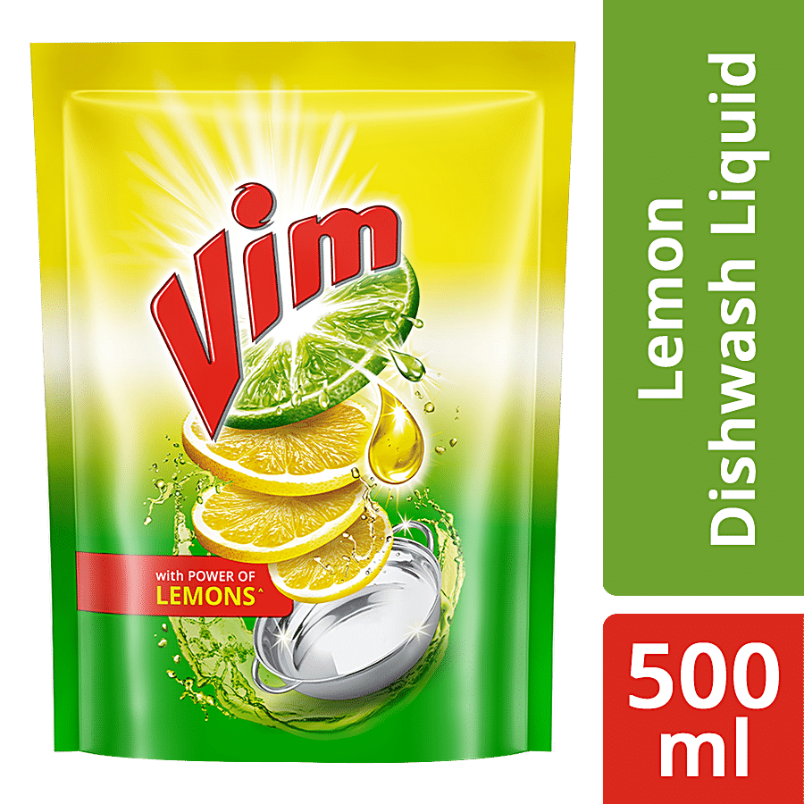 Vim Dishwash liquid with power of lemons #^ (750ml) Dish Cleaning Gel Price  in India - Buy Vim Dishwash liquid with power of lemons #^ (750ml) Dish  Cleaning Gel online at